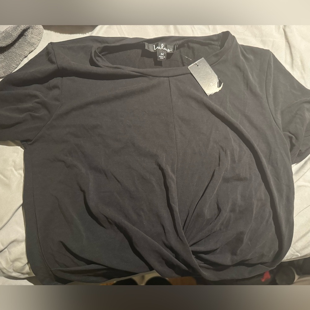 Lulus Black Crop Top